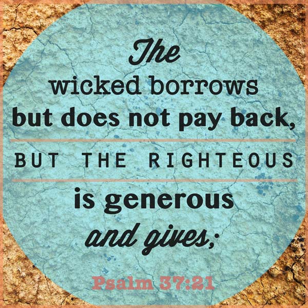 scriptures on finances